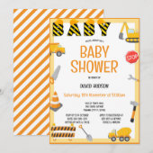 編集可能な工事案内, 誕生日, 赤ちゃん 招待状 (正面/裏面)