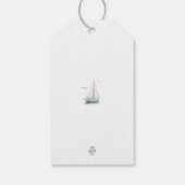 編集可能な帆船航海のメッセージカード ギフトタグ (裏面)