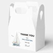 編集可能な帆船誕生日切り妻ボックス/好意ボックス フェイバーボックス (オープン)