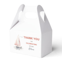 編集可能な帆船誕生日切り妻ボックス/好意ボックス