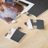 編集可能な年ジグザグフォトコラージュ付きファミリ ジグソーパズル (側面)