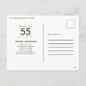 編集可能な年齢シックな誕生日数々の写真スクリプトギフト シーズンポストカード (裏面)