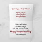 (編集可能な年)ハッピーバースデーT&T独立性 カード (内部)