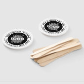 編集可能な循環文字および交換可能なロゴ | B&W ハンドファン (組立なし)