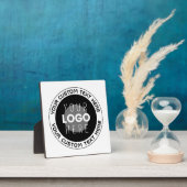 編集可能な循環文字および交換可能なロゴ | B&W フォトプラーク (インサイチュ)