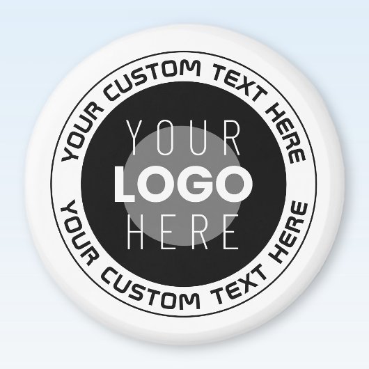 編集可能な循環文字および交換可能なロゴ | B&W マグネット