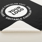 編集可能な循環文字テンプレートとロゴ シェルパブランケット (3/4)