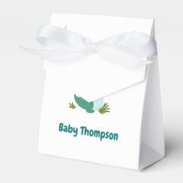 編集可能な恐竜男の赤ちゃんシャワーハッチング フェイバーボックス