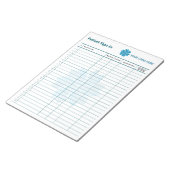 編集可能な患者サインイン ノートパッド (アングル)