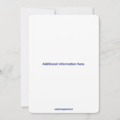 編集可能な愛国的な7月4日祝賀会のワシのイラスト 招待状 (裏面)