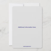 編集可能な愛国的な7月4日祝賀会 招待状 (裏面)