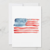 編集可能な愛国的独立の日BBQ招待状 招待状 (裏面)