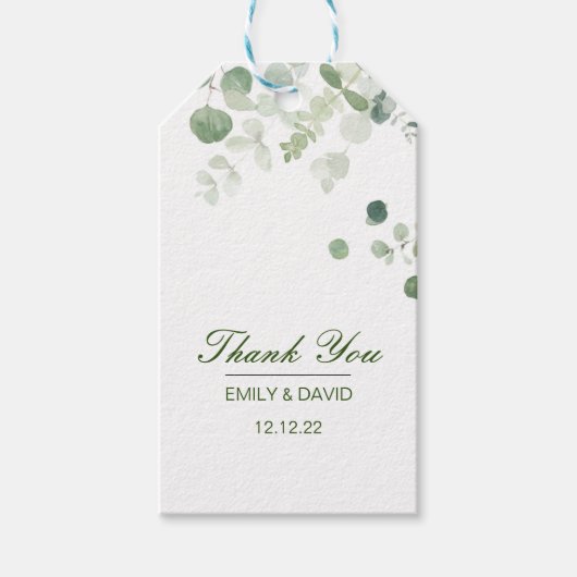 編集可能な感謝ギフトラベル、カスタムメッセージカード ギフトタグ (正面)