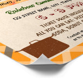 編集可能な感謝祭の持ち上げフライヤー ポスター (角)