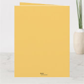 編集可能な感謝祭トルコのカボチャ離れと カード (裏面)