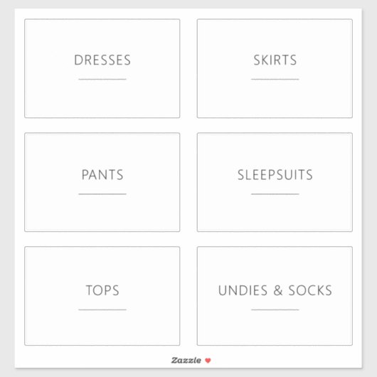 編集可能な成人用服引き出し3.5x2インチラベルセット シール (シート)