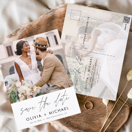 編集可能な手書き白日付写真を保存 ポストカード