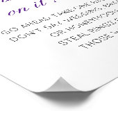 編集可能な指輪をはめて！ ブライダルシャワーゲームポスター ポスター (角)