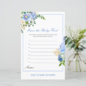 編集可能な推測ベビー食品ベビーシャワーゲーム (スタンド正面)