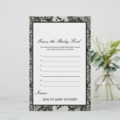 編集可能な推測ベビー食品ベビーシャワーゲーム (スタンド正面)