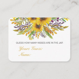 編集可能な推測数キス、キャンディスカード エンクロージャーカード