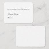 編集可能な推測数キス、キャンディスカード エンクロージャーカード (正面/裏面)