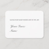 編集可能な推測数キス、キャンディスカード エンクロージャーカード (正面)