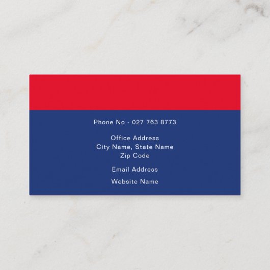 編集可能な政治的キャンペーンフォト名刺 名刺 (裏面)