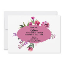 編集可能な文字でブライダルシャワー招待