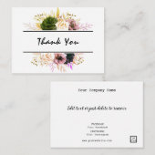 編集可能な文字フローラありがとう， Welcome, Home made ノートカード (正面/裏面)