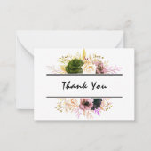 編集可能な文字フローラありがとう, Welcome, Home made ノートカード (正面)