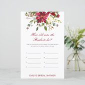 編集可能な新婦の年齢ブライダルシャワーゲーム (スタンド正面)