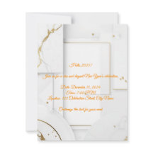 編集可能な新年のパーティー招待状テンプレート