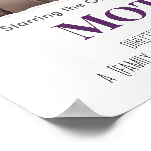 編集可能な映画ポスター母の日プレゼント母 ポスター (角)