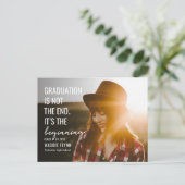 編集可能な最初のカラーの卒業はがき ポストカード (スタンド正面)