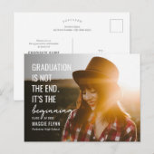 編集可能な最初のカラーの卒業はがき ポストカード (正面/裏面)