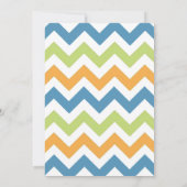 編集可能な最初の誕生日の恐竜ワンディノダニ 招待状 (裏面)