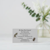 編集可能な有害生物管理サービス 名刺 (スタンド正面)