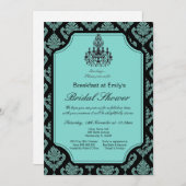 編集可能な朝食・ランチ・ブライダルシャワー招待状 招待状 (正面/裏面)