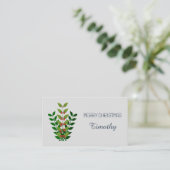 編集可能な枝と果実のクリスマス プレイスカード (スタンド正面)