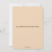 編集可能な森林の動物の誕生日 招待状 (裏面)