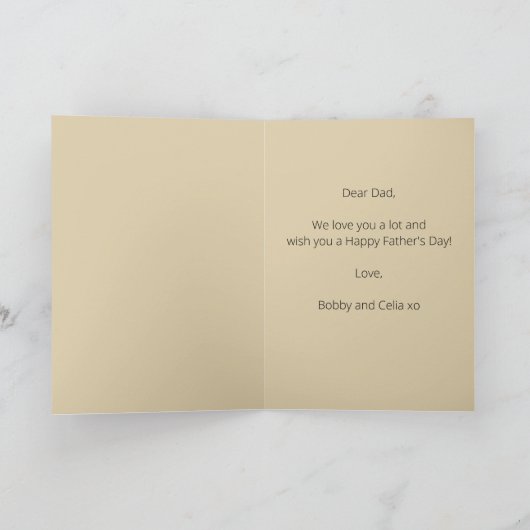 編集可能な植物の斧葉のイカリソウのマリーゴールド カード (内部)