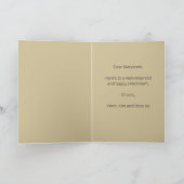 編集可能な植物性矮小虹彩挨拶 カード (内部)