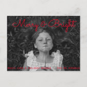 編集可能な楽しいホリデー写真カード シーズンポストカード (正面)