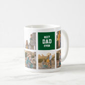 編集可能な正方形の色の多様性最高のパパEver Photo コーヒーマグカップ (正面右)