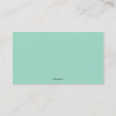 編集可能な歯科アポイントメント 名刺 (裏面)