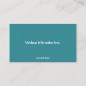 編集可能な歯科医 名刺 (裏面)