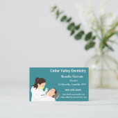 編集可能な歯科医 名刺 (スタンド正面)