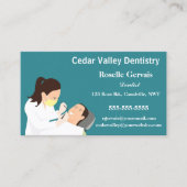 編集可能な歯科医 名刺 (正面)