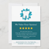 編集可能な歯科次アポイントメント 招待状 (裏面)